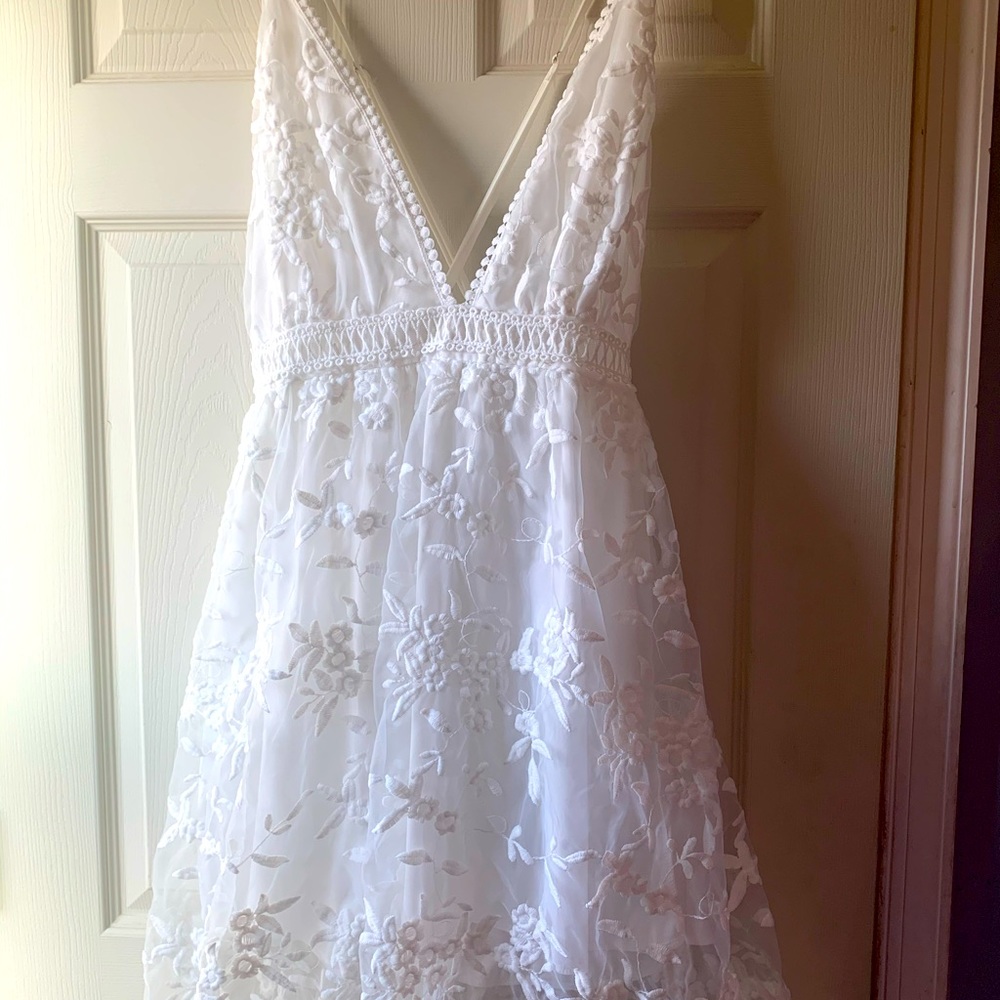 Beautiful white lace dress
